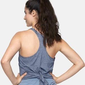 Outdoor Voices Tie Tank in Navy